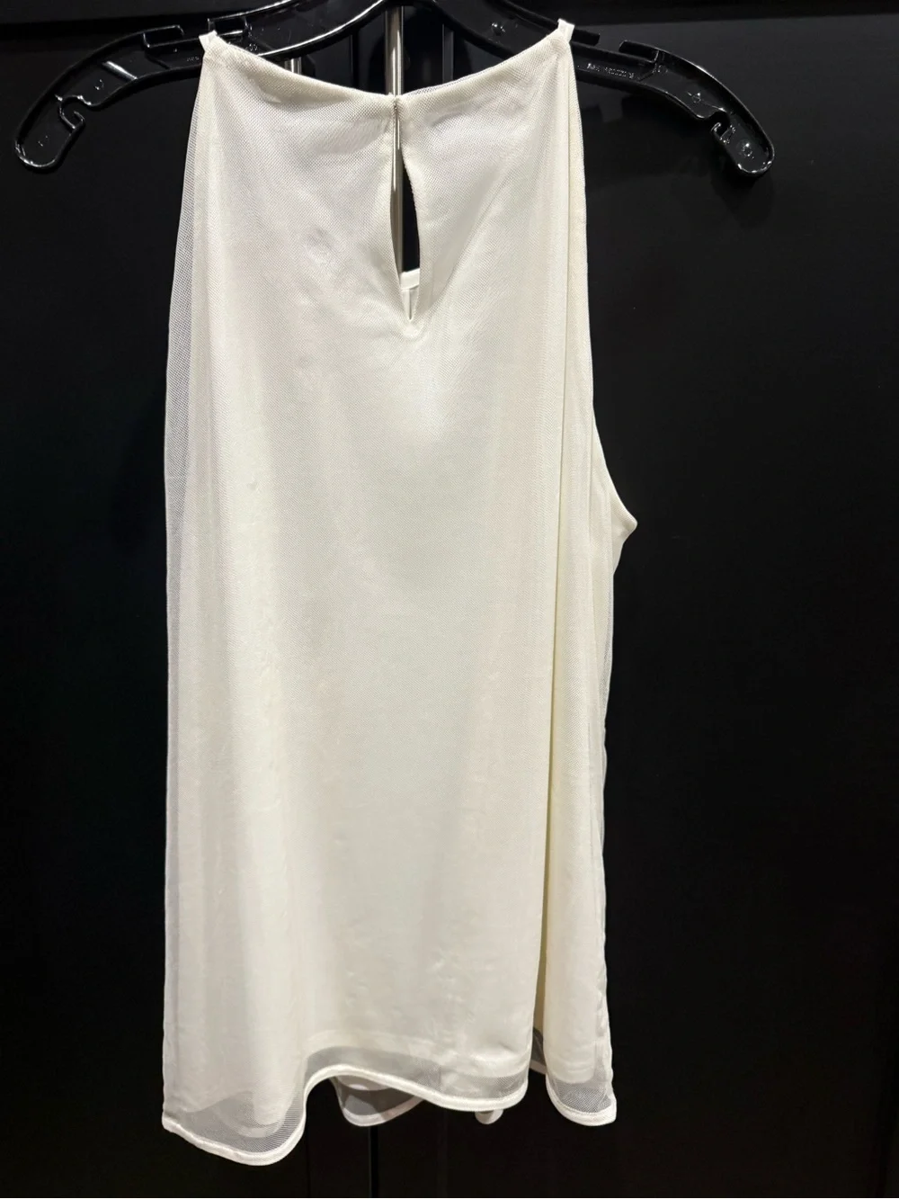 White House Black Market Ivory Beaded Embellished Tank Top - Picture 2 of 6